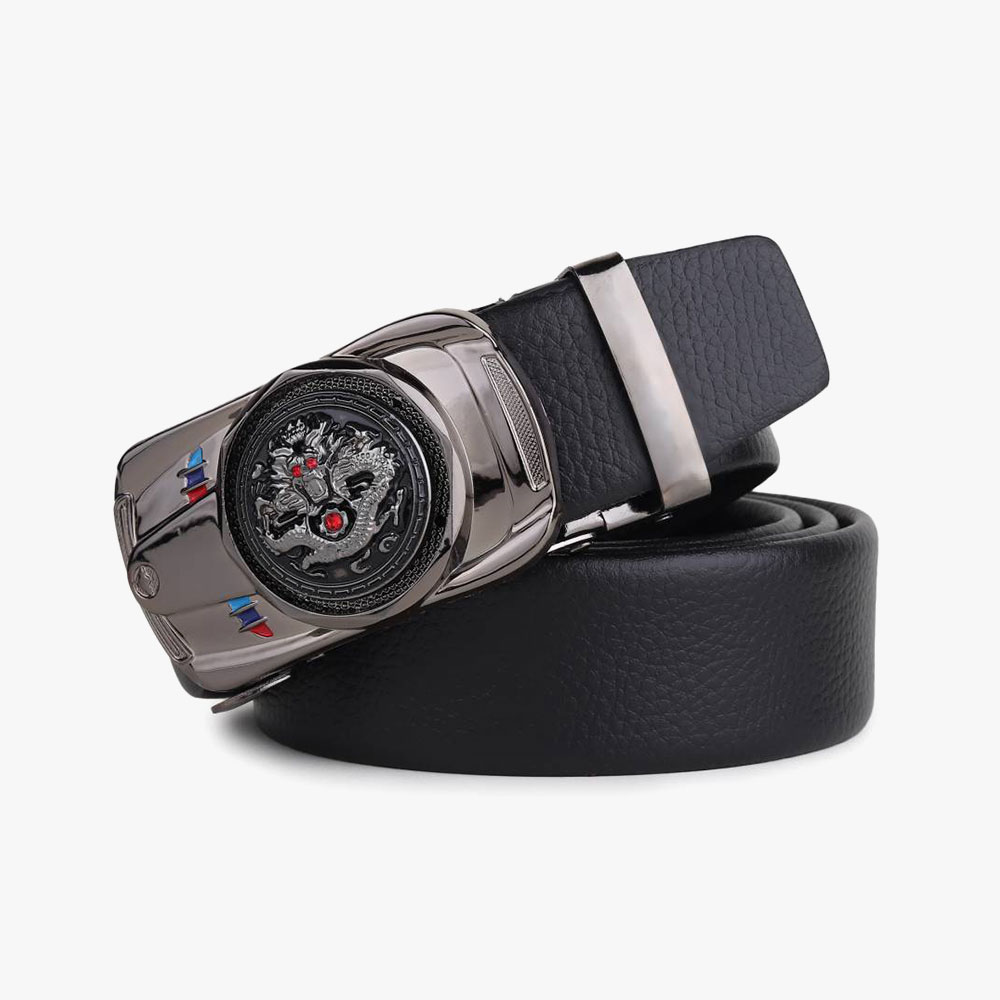 Just Style Men Black Artificial Leather Belt