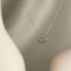 Sterling Silver Filigree Heart Necklace 1