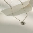 Sterling Silver Filigree Heart Necklace 3