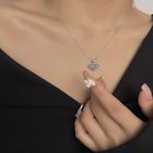 Sterling Silver Filigree Heart Necklace 5
