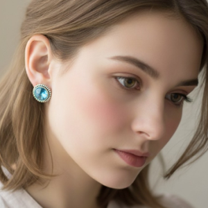 Crystal Stud Earrings for Women
