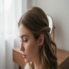 royal red stud earings 5