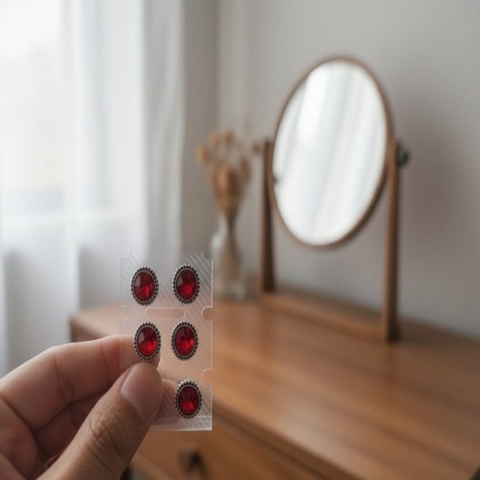 royal red stud earings 6